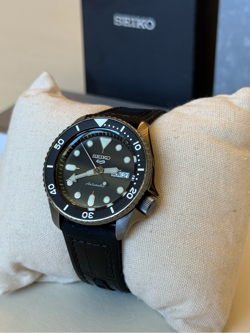 Seiko 5 Sports Automatic Men’s Watch Srpd65k3f Black Dial